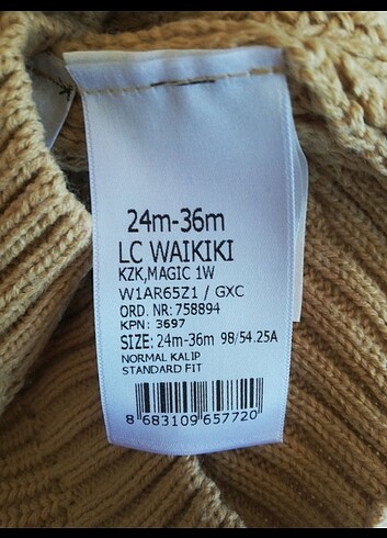 24-36 Ay Beden Lc Waıkıkı kazak