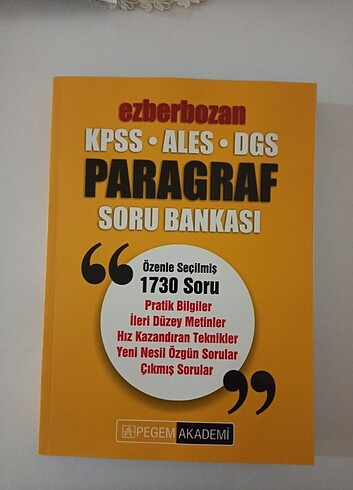Ezberbozan paragraf pegemakademi soru bankası