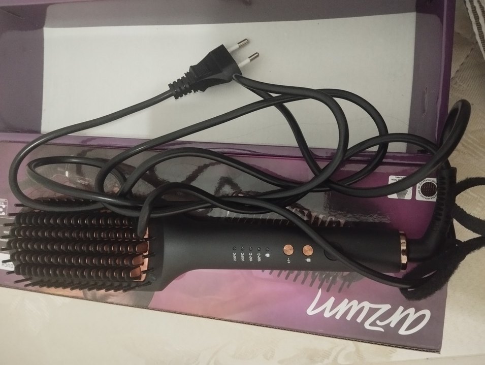 Siyah Saç Düzleştirici Fırça - Görsel 2