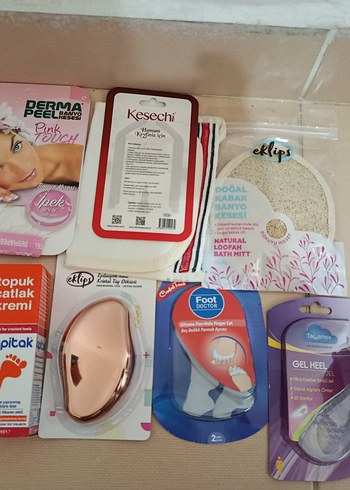 Ayak Bakım Seti: Krem, Kese, Jel Topuk Koruyucu - Görsel 7