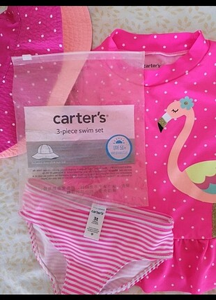 Carter's flamingolu 3'lü mayo takımı ve su geçirmez kılıfı