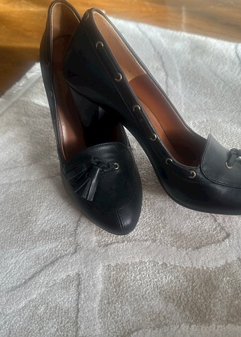 Siyah Tokalı Klasik Yüksek Topuklu Stiletto - Görsel 4