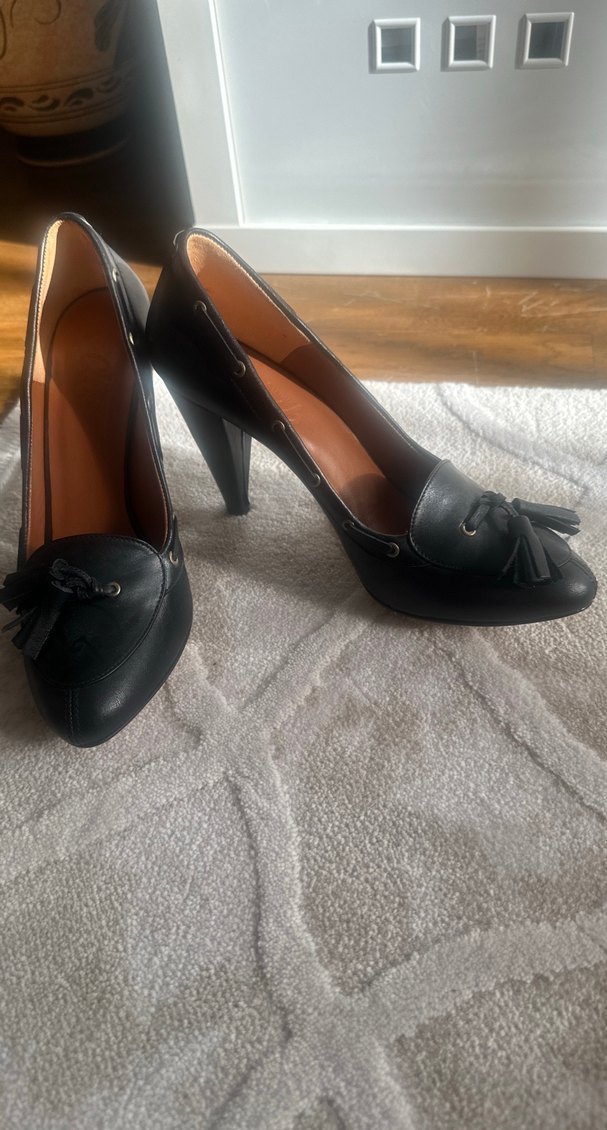 Siyah Tokalı Klasik Yüksek Topuklu Stiletto - Görsel 2