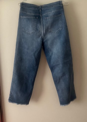 Gri Tonlu Midi Boy Kadın Denim Pantolon - Görsel 3