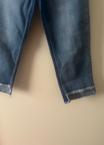 Gri Tonlu Midi Boy Kadın Denim Pantolon - Görsel 6