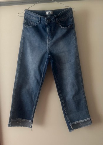 Gri Tonlu Midi Boy Kadın Denim Pantolon - Görsel 2