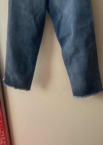 Gri Tonlu Midi Boy Kadın Denim Pantolon - Görsel 5