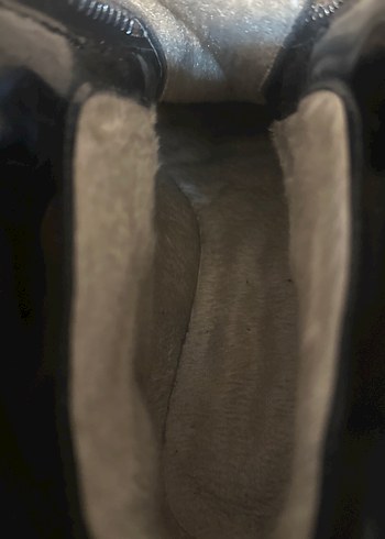 Siyah Parlak Fermuarlı Gotik Kadın Bot - Görsel 4