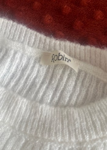 Gri Çizgili Örgü Kadın Kazak - Görsel 5