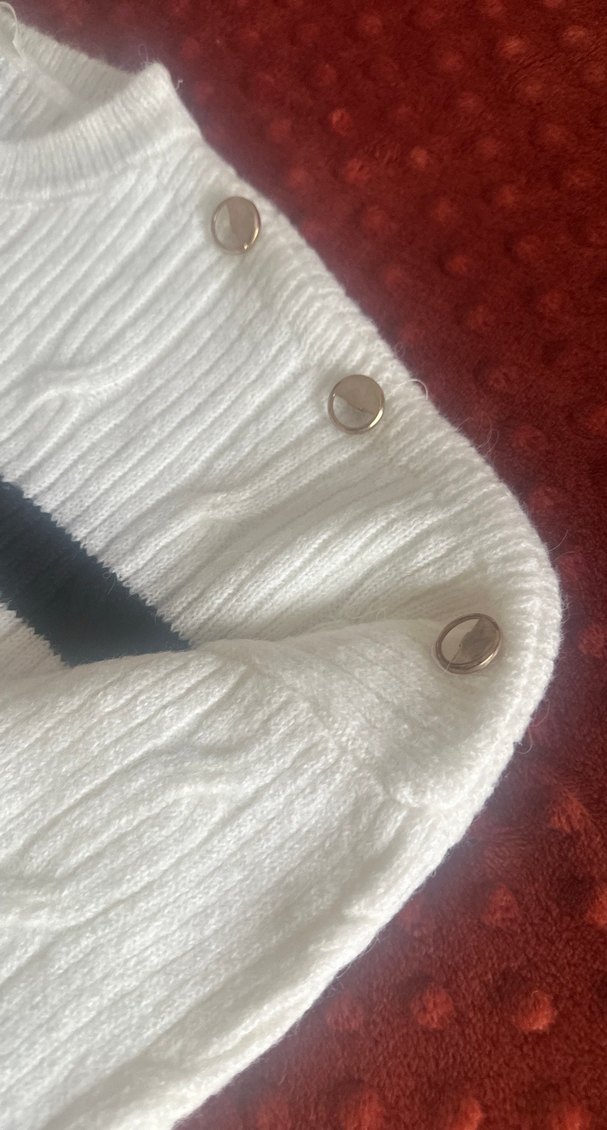 Gri Çizgili Örgü Kadın Kazak - Görsel 4