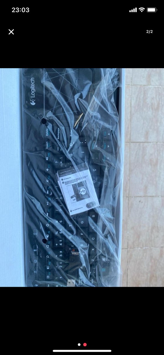 Logitech 400 Kablosuz Dokunmatik Klavye Siyah - Görsel 2