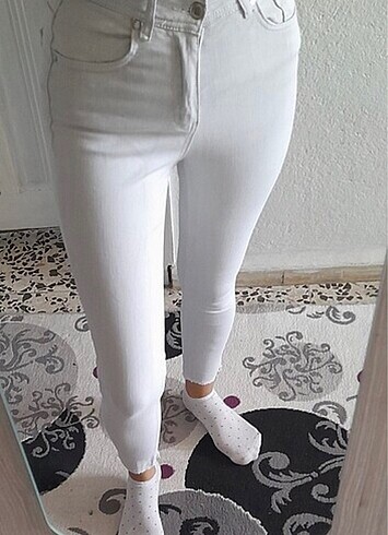 Tyess Bayan beyaz pantolon