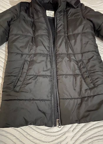 Siyah Fermuarlı çocuk Kışlık Mont - Görsel 5