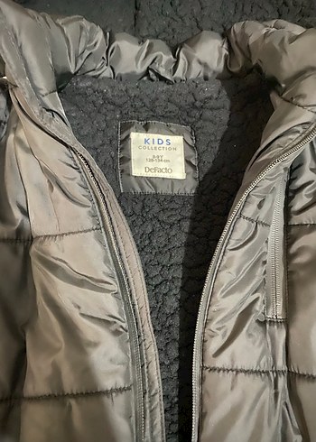 Siyah Fermuarlı çocuk Kışlık Mont - Görsel 6