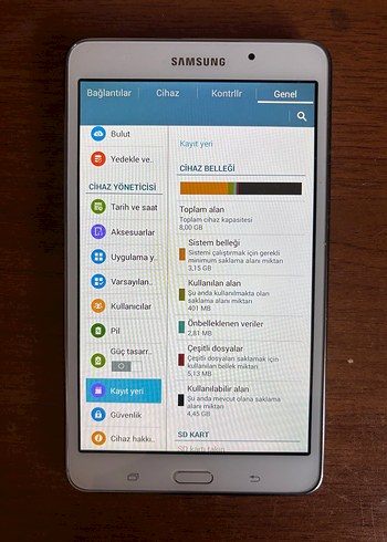Beden Renk Samsung Galaxy Tab4 7