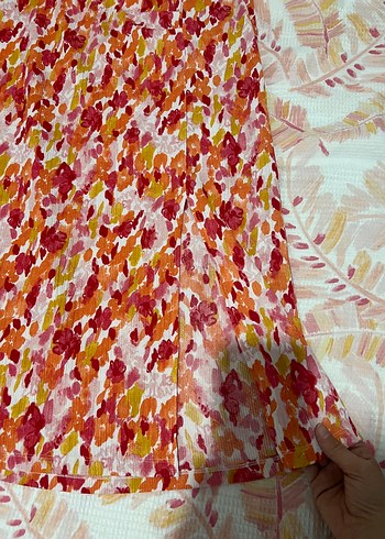 Çok Renkli Batik Desenli Etek