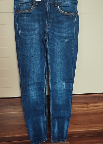 Kadın Lacivert Normal Boy Denim Pantolon