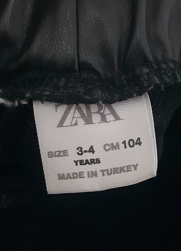 4 Yaş Beden Deri etek