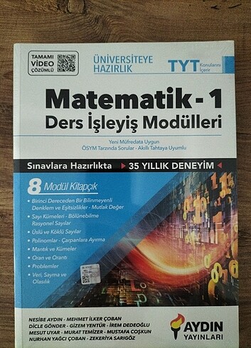 Aydın Yayınları Tyt Matematik Ders İşleyiş Modülü 