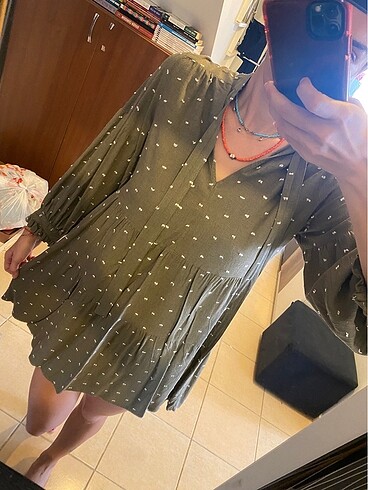 Zara Oversize keten tril tril elbise