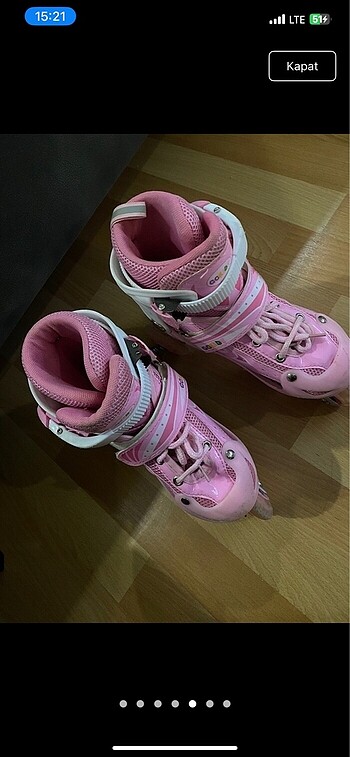 Beden pembe Renk Paten 25-30 numara yesyeni 4teker olur