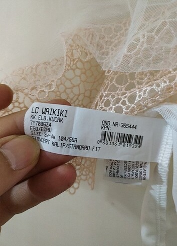 4 Yaş Beden pembe Renk LC Waikiki 4 yaş abiye düğün doğum günü gibi özel günlerde kulla
