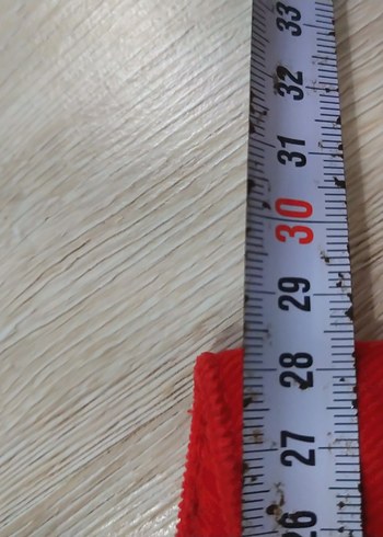 Nakışlı Kırmızı Süet Kız Şortu - Görsel 7