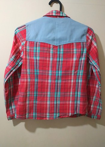 Kırmızı Kareli Uzun Kollu Gömlek - Görsel 4