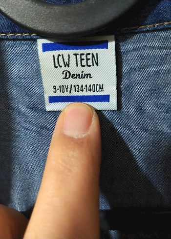 Düğmeli Mavi Denim  Gömlek - Görsel 2