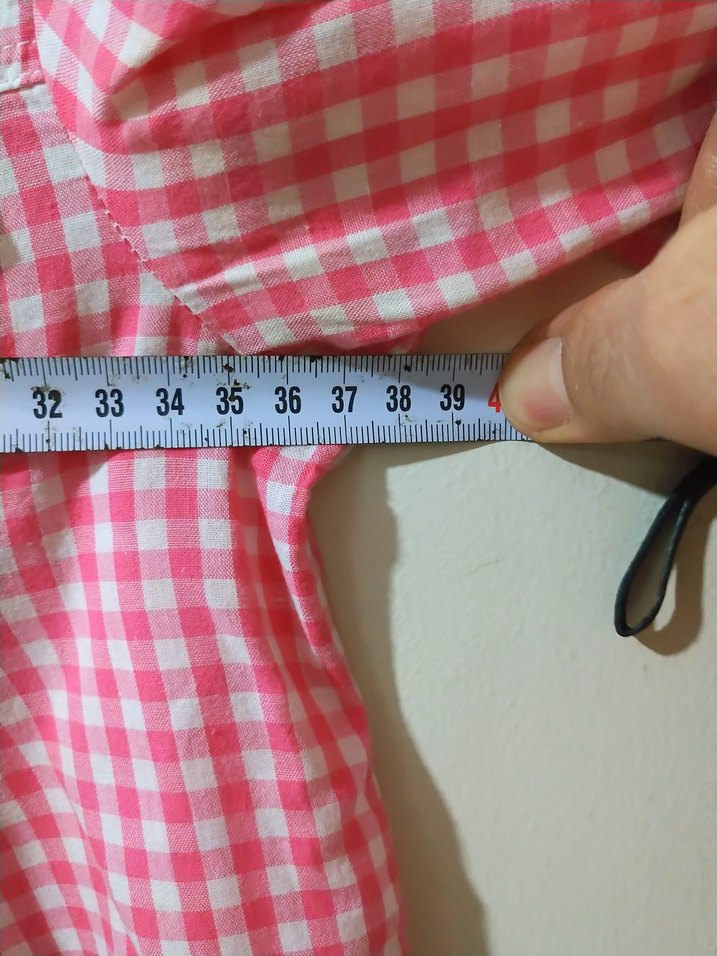 Pembe Kareli Uzun Kollu  Gömlek - Görsel 4