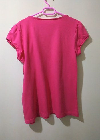 Kız Çocuk Pembe Kısa Kollu Tişört - Görsel 2