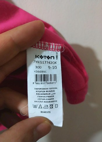 Kız Çocuk Pembe Kısa Kollu Tişört - Görsel 4