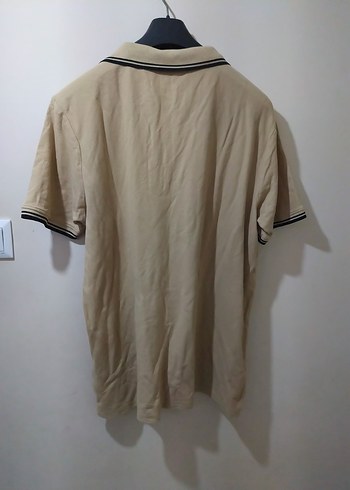Erkek Bej Kısa Kollu Polo Tişört - Görsel 3