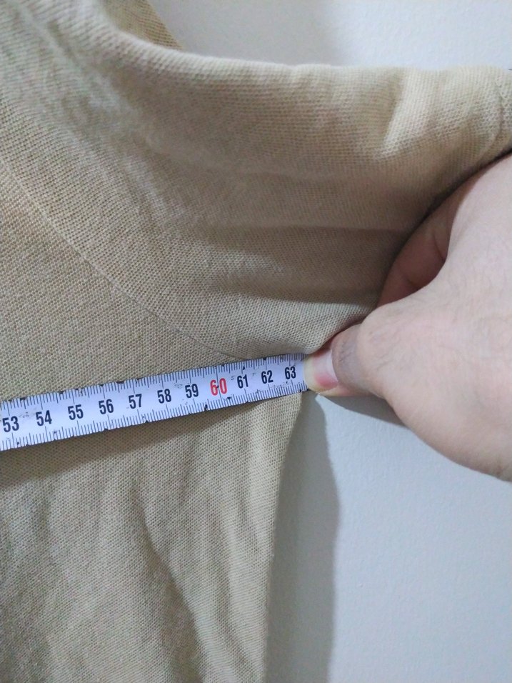 Erkek Bej Kısa Kollu Polo Tişört - Görsel 5