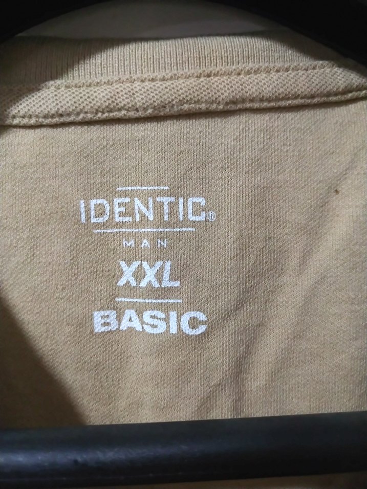 Erkek Bej Kısa Kollu Polo Tişört - Görsel 2