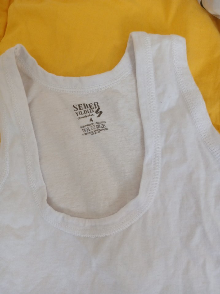 Beyaz Erkek Çocuk Atlet - Görsel 2