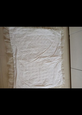 Sarı Nakışlı Örgü Bebek Battaniyesi - Görsel 4