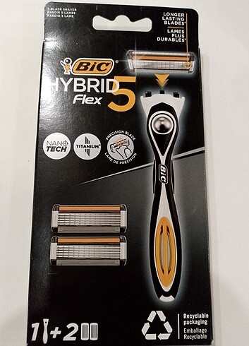 BIC Hybrid 5 Flex Erkek Tıraş Bıçağı 1 Sap ve 2 Yedek Başlık (5  - Görsel 6