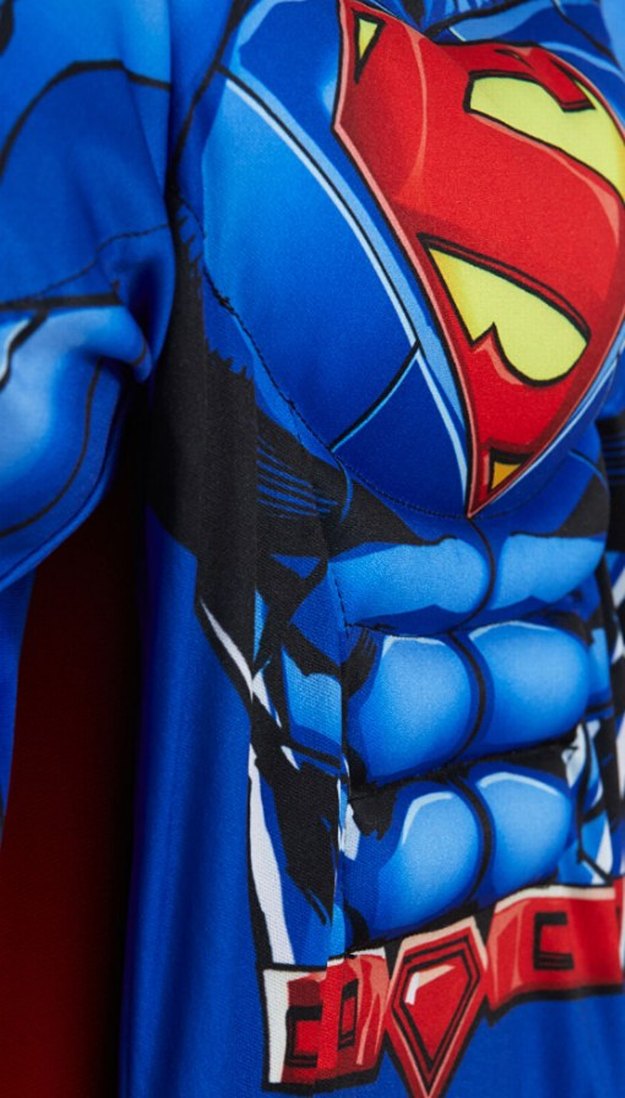 Mavi Superman Çocuk Kostümü - Görsel 3