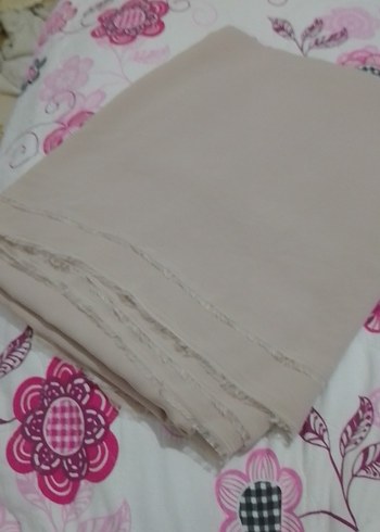 Bej rengi şifon kumaş 6.5 metre