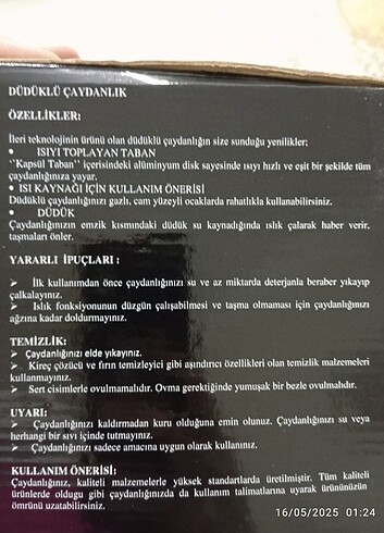 Beden Düdüklü çelik çaydanlık