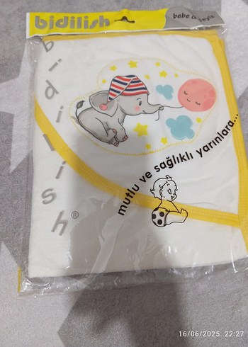 Bebek banyo havlusu 2li