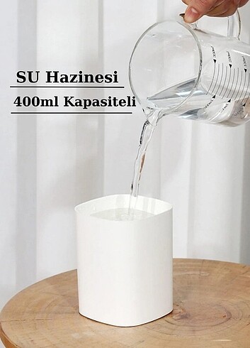 oda ve araç nemlendirici koku hediyeli 400 ml Ulrasonik Hava - O - Görsel 7