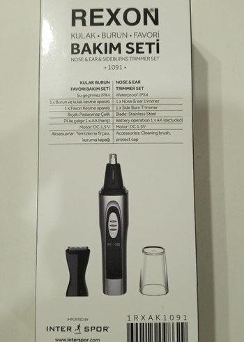Diğer REXON Kulak-Burun-Favori Bakım Seti Gri