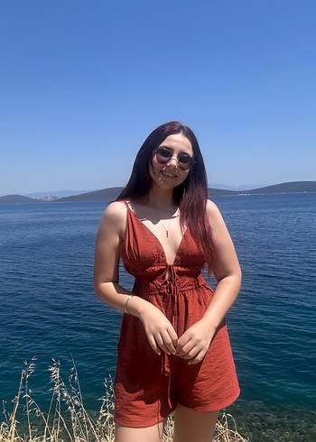 Pilili Kısa Kadın Tulum - Görsel 3