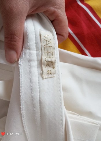 Dantel Detaylı Beyaz Kadın Kumaş Pantolon - Görsel 5