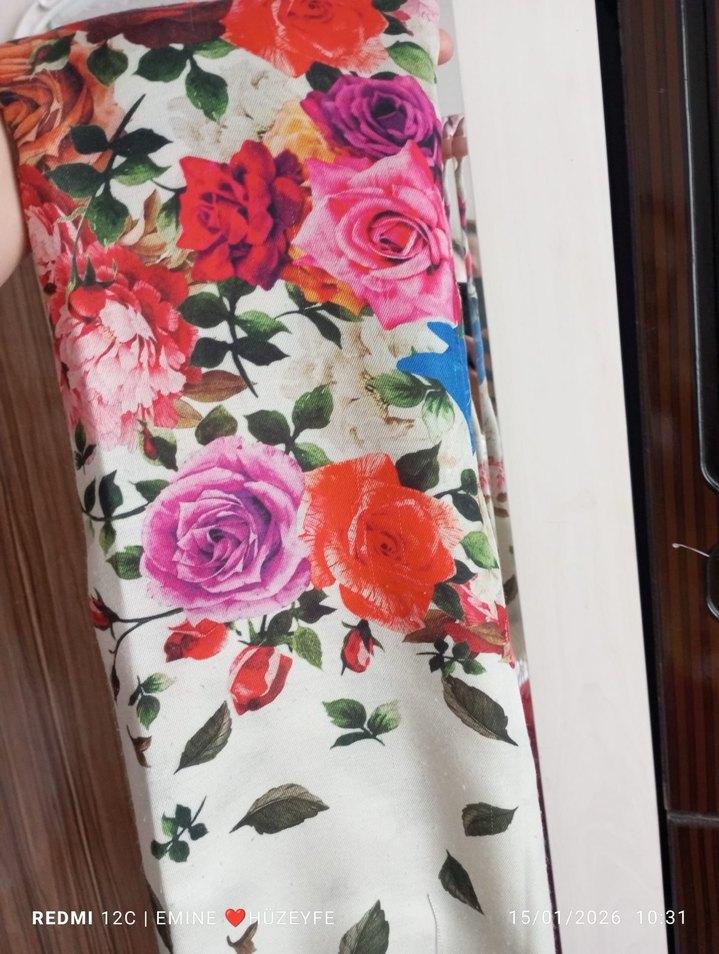 Çiçek Desenli Bohem Kadın şal - Görsel 3