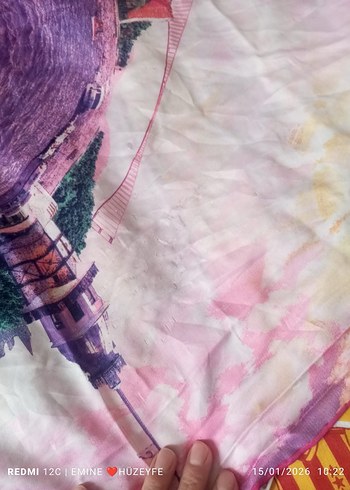 Renkli Bohem Pop Kültür Kadın Fuları - Görsel 3