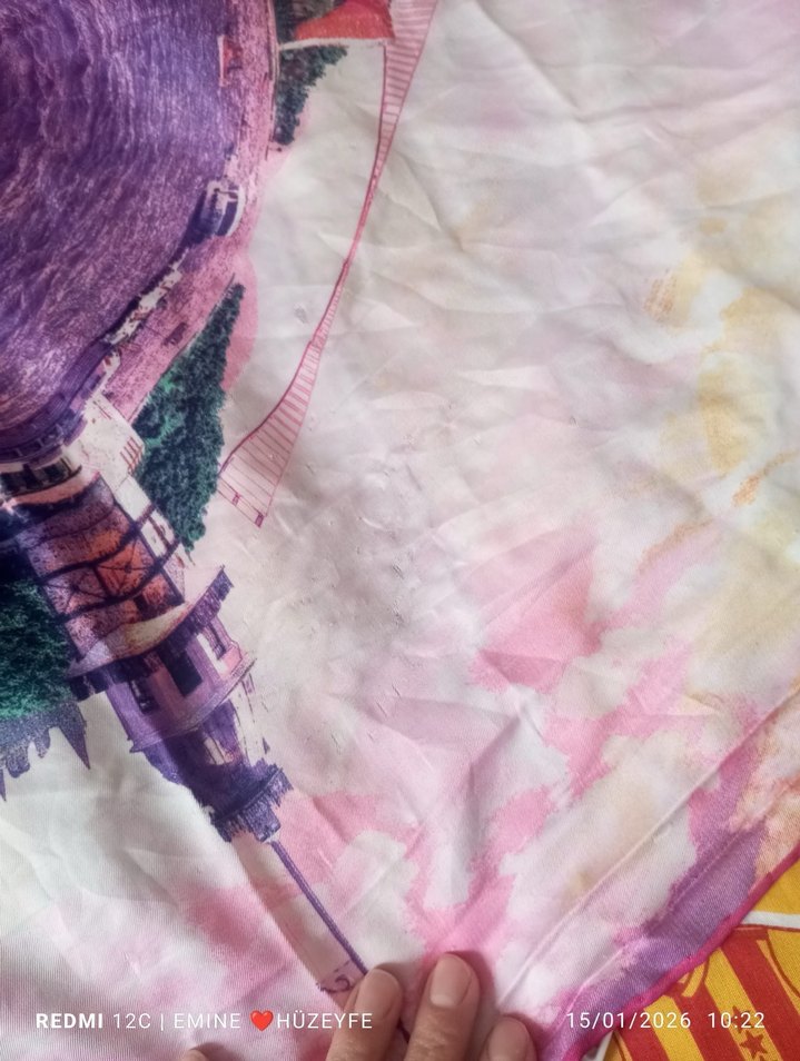 Renkli Bohem Pop Kültür Kadın Fuları - Görsel 3