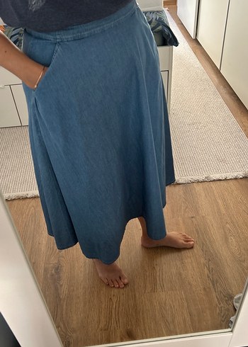 Oxxo Kloş Midi Etek - Görsel 3